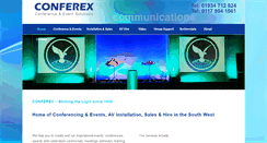 Desktop Screenshot of conferex.co.uk
