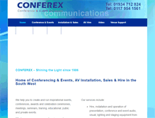 Tablet Screenshot of conferex.co.uk